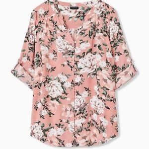 Torrid Harper Floral Button Front Top
